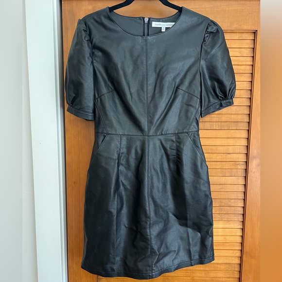 cupcakes and cashmere leather dress cupcakes & cashmere | Dresses | Cupcakes And Cashmere Leather Dress Size 4